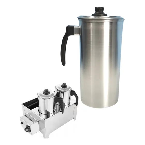 Caneca Bule Esterilizador Alumínio 1800ml Banho Maria