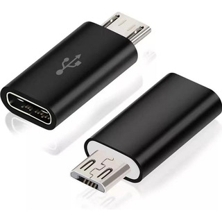 Adaptador Conversor Micro Usb Macho V8 Para Usb Tipo C Fêmea Adaptador Conversor Micro Usb Macho V8 Para Usb Tipo C Fêmea