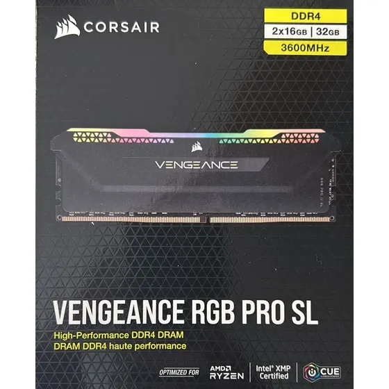 Memoria Ram Pc Vengeance Rgb Pro (2x16gb) 32gb Ddr4 3600mhz