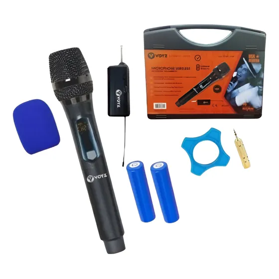 Micrófono Inalambrico Recargable Voyz Vz-w1 Profesional Orig