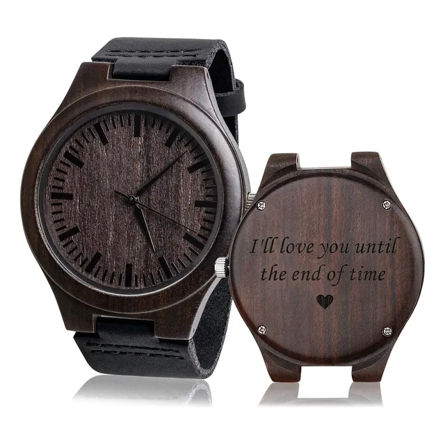 Kosting Personalizado Reloj De Madera Para Hombres 9rqnc