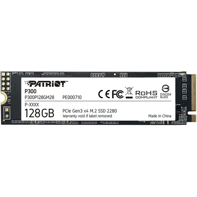Disco Solido Ssd 128 Gb Nvme Patriot P300 P300p128gm28