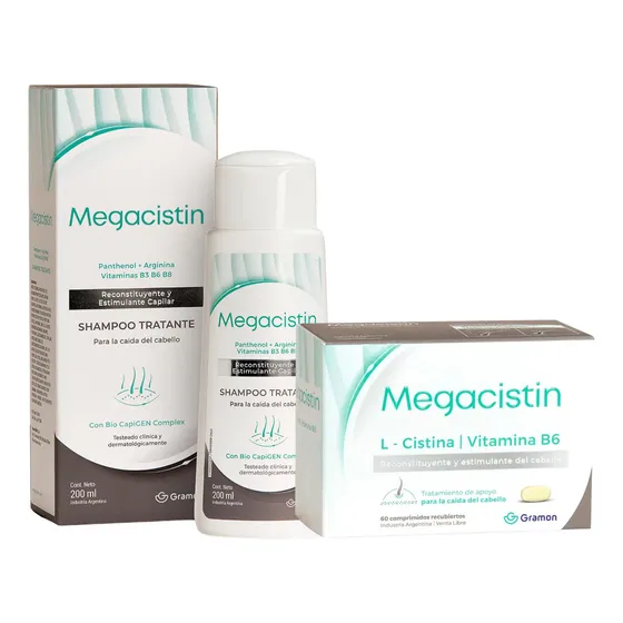 Combo Megacistin Caida Cabello Shampoo + Comprimidos