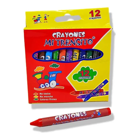 Crayola Crayones Mi Trensito X 12 Colores Color Rojo