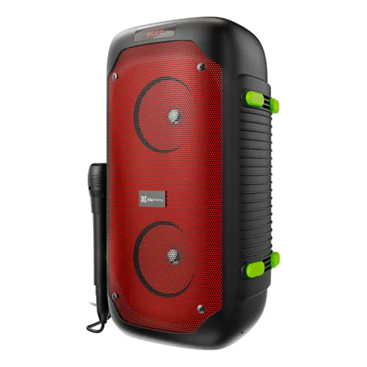 Altavoz Con Microfono Kls-100 Led 2x4 Pulgadas Klipx