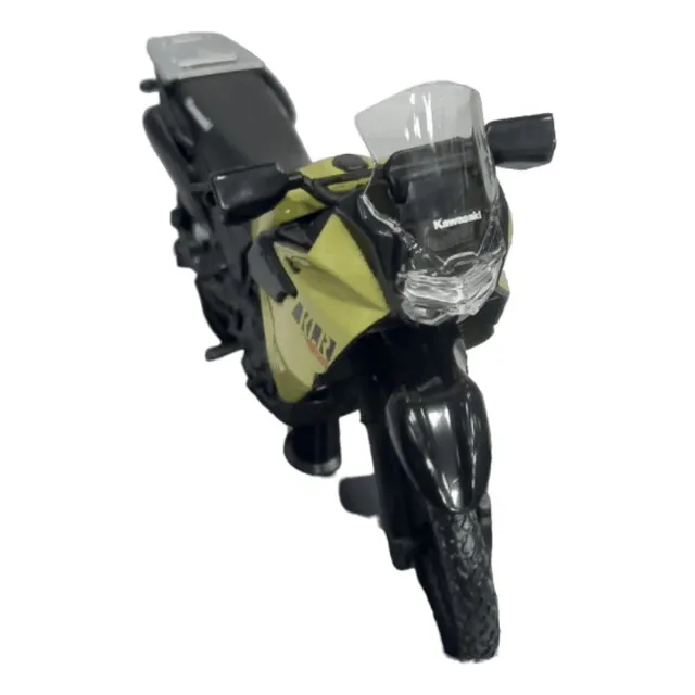 Moto Kawasaki Klr 650 A Escala 1:18 De Colección Metálica