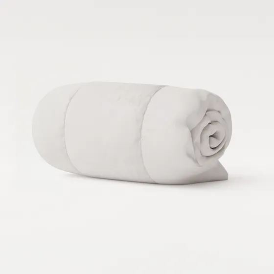 Acolchado Edredon Microfibra Calm Queen 2 Plazas Y Media Color Blanco