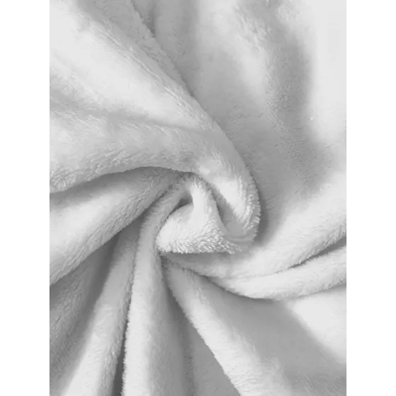 Tela Flannel Blanco (polar) Para Frazadas Y Sublimar 10 Mts Blanco Liso