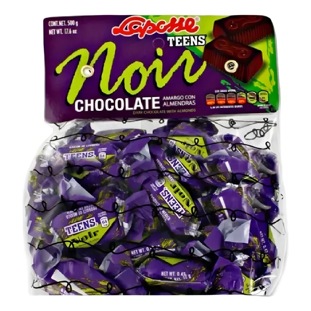 Teens Noir Chocolate Amargo Con Almendras Laposse--500grs