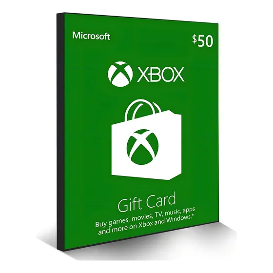 Tarjeta de puntos de regalo de Microsoft Tarjeta Xbox Live en dólares estadounidenses