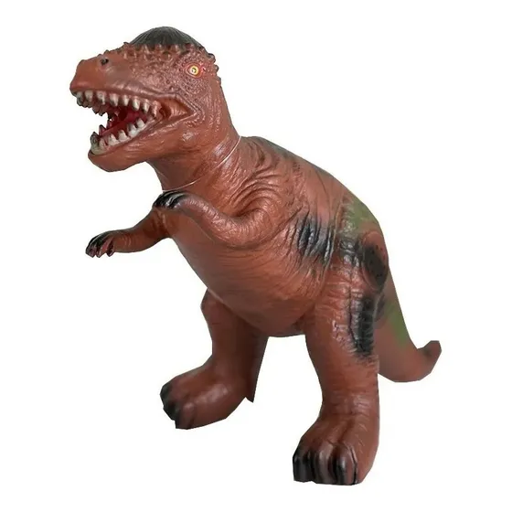 Dinossauro De Brinquedo Borracha Emite Som Tiranossauro Rex 