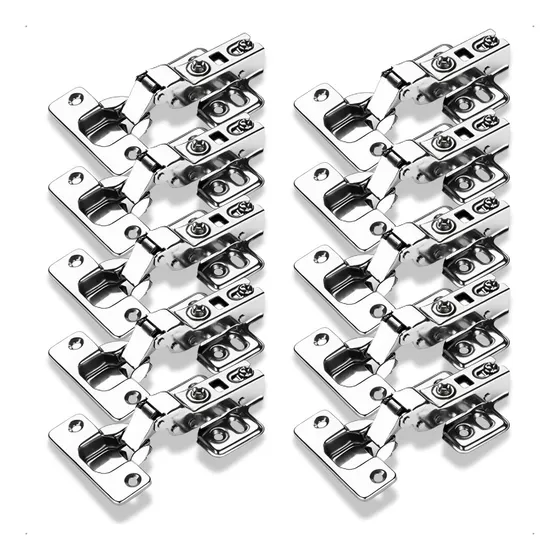 Kit 10 Dobradiças Curva 35mm Porta Armário Calco Slide - Compra Segura Ekom