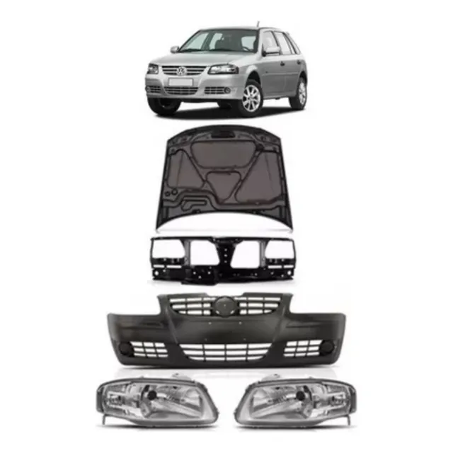 Capot Gol Power G4 2006 A 2014 Trompa Frente Paragolpe Optic