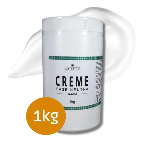Creme Base Neutro Vegano (1kg) Da Sereno Aromaterapia