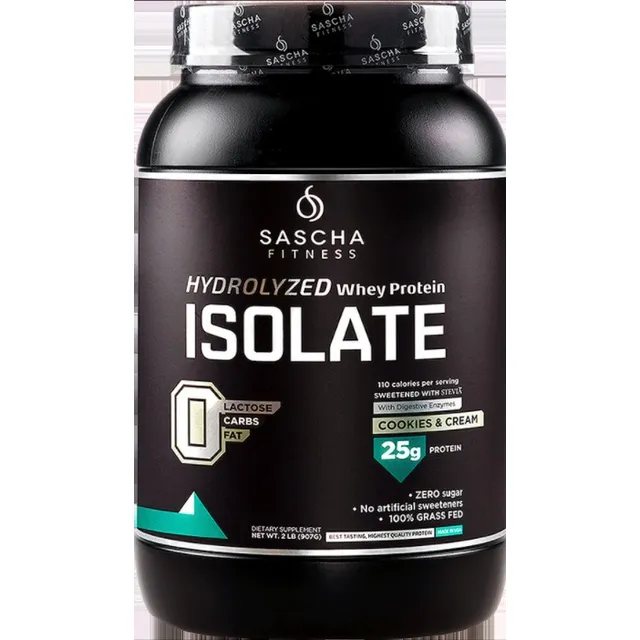 Proteina Hydrolizada Sascha Fitness 2 Libras Sabor Cookies