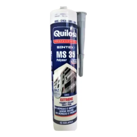 Polimero Sellador Sintex Ms 35 Multiuso Gris Quilosa 280ml