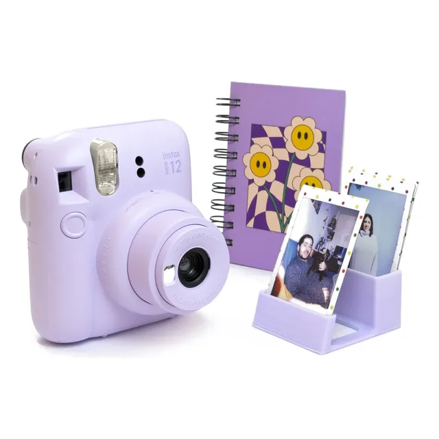 Cámara Fujifilm Instax Mini 12 Lila Purple + Album + Porta
