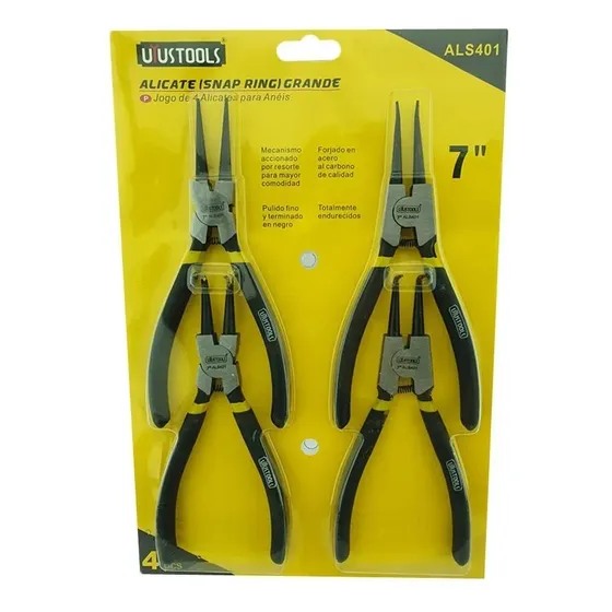 Producto Set Alicate Quitaseguro 7" 4 Pzs UYUS 7" 4 PCS UYUS disponible en Barraca JURMAQ