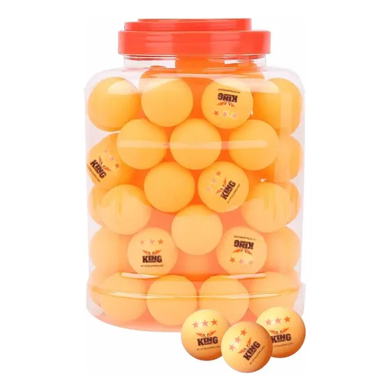 Pelotas De Ping Pong Frasco 60 Unid  Tres Estrellas