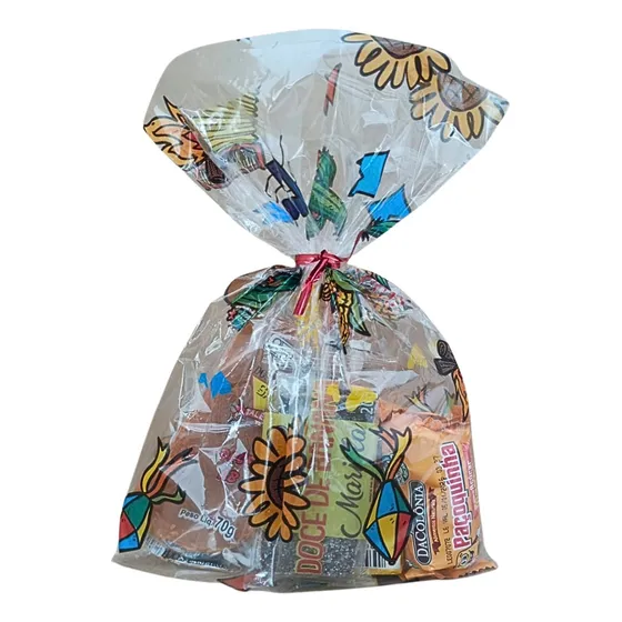 Saco De Presente Plastico Festa Junina 20x30 - 100 Un
