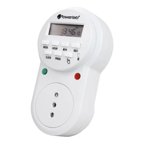 Timer Temporizador Digital Semanal 24/7 Powerlab - 9235