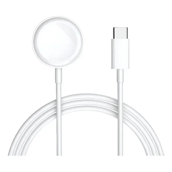 Cargador Magnético USB C para Apple Watch, Blanco, 1 m