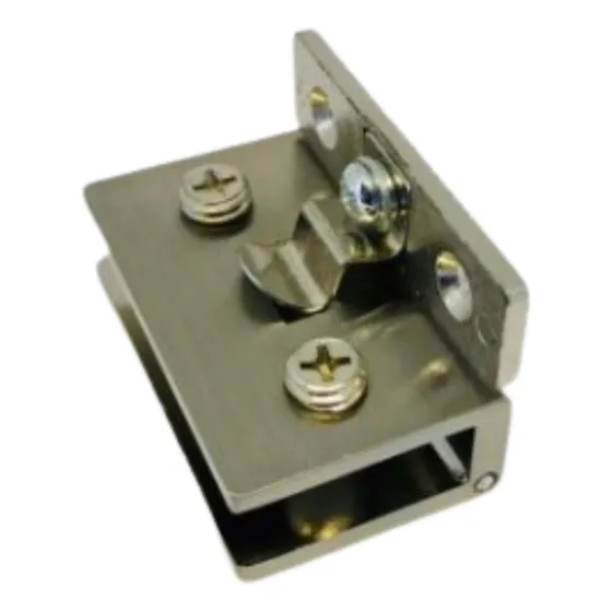 Bisagra Vidrio Madera 8mm Zamak Inox 8un Prorack