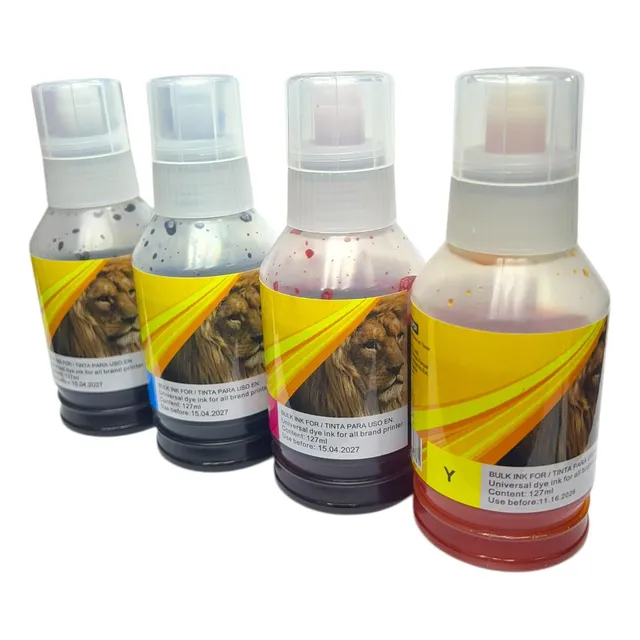 Pack Kit 4 Tintas Generica 127ml T504 L4150 L6171  Universal