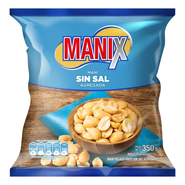 Maní S/sal Maníx 350 Grs