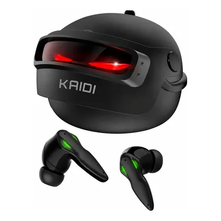 Fone Ouvido Bluetooth Tws Kaidi Kd777 Gamer Preto In Ear Mic Preto