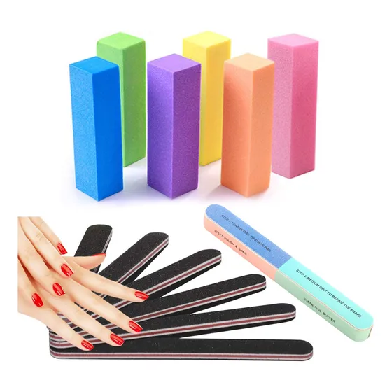 13 Limas Para Uñas Manicure Sponge Y Pulidores Profesionales