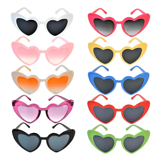 Anteojos Cotillon Corazon Vintage X10 Colores Surtidos Surtidos Corazón