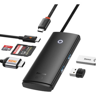 Hub Type-c Usb-c C/ Hdmi + Sd + 3xusb 3.0 Baseus Mac Pro Air Hub Type-c Usb-c C/ Hdmi + Sd + 3xusb 3.0 Baseus Mac Pro Air