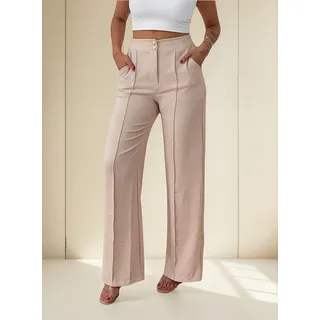 Calça Pantalona Duna Forrado Com Dois Botoes E Bolso Lateral Calça Pantalona Duna Forrado Com Dois Botoes E Bolso Lateral