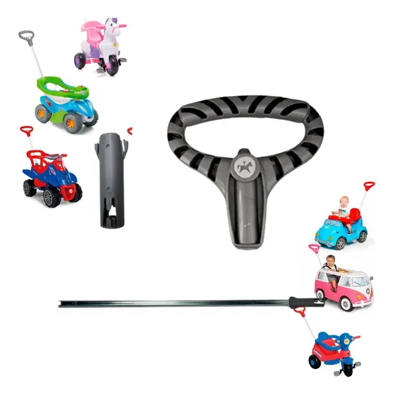 Peça Haste Do Carrinho Pegador+cano Todos Carrinhos Calesita