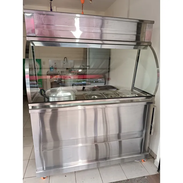 Vitrina Caliente Acero Inox. Samovar