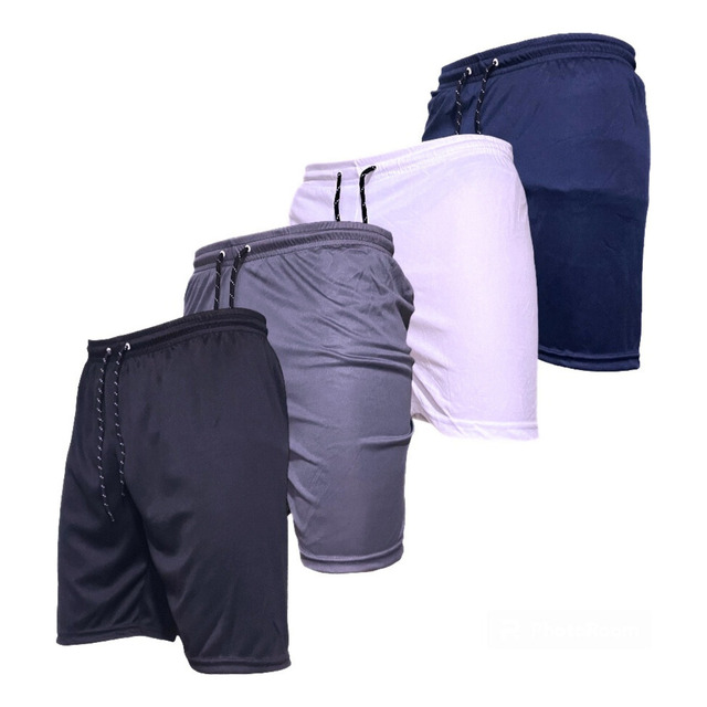 Kit C/ 4 Calção Shorts Masculino Esportiva Academia Futebol Kit C/ 4 Calção Shorts Masculino Esportiva Academia Futebol