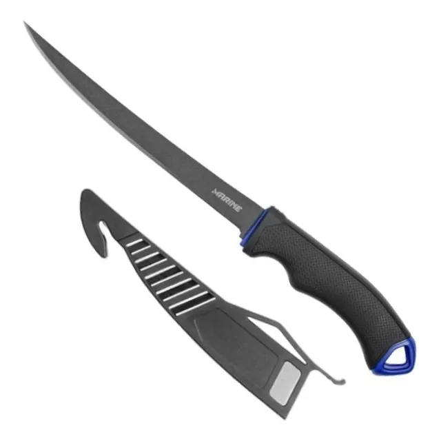 Faca Fileteira Em Teflon Com Bainha 6pol 15cm - Marine