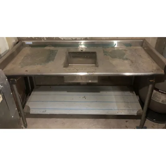 Mesa 180 Cm Con Fregadero En Acero Inoxidable
