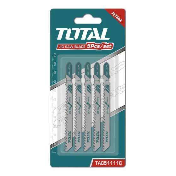 Set De Hojas Para Caladora P/ madera 5 Pcs Total Tac51111c