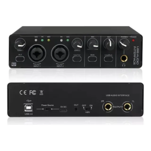 Interfaz De Audio Power Tarjeta Profesional