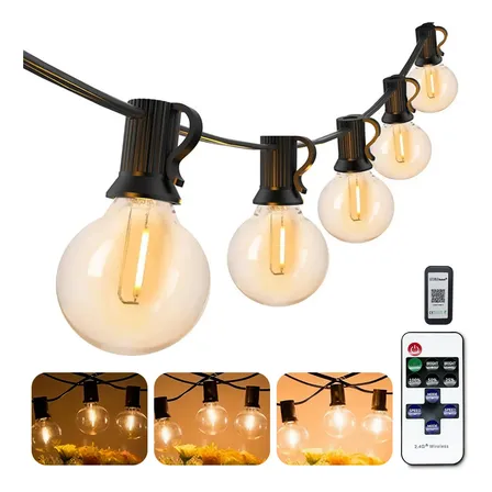 G40 Varal De Luzes Led Bluetooth 15m 20+2 Lâmpadas Control