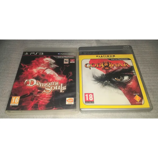 Demons Souls Y God Of War 3 En Español Ps3 Intactos Leer !