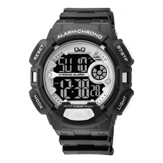Reloj Deportivo Para Hombre Marca Q&q M132j009y Negro Blanco Negro