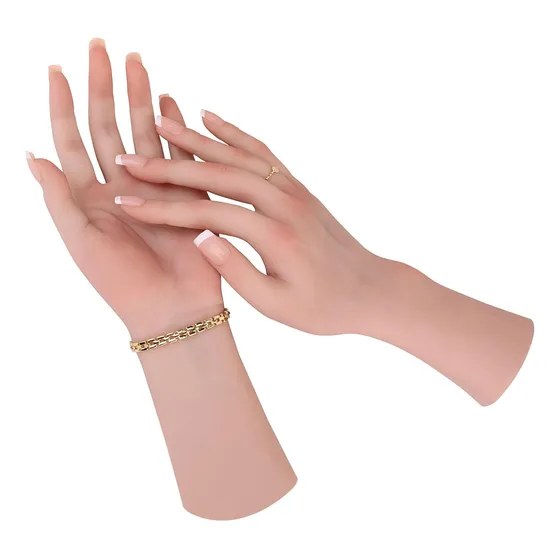 Mano Femenina Tamaño Natural Mostrar Joyas, Mano Izquierda M