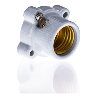 Socket Porcelana Cuadrado E-26/ E-27 Estándar (po130) 50 Pz Socket Porcelana Cuadrado E-26/ E-27 Estándar (po130) 50 Pz
