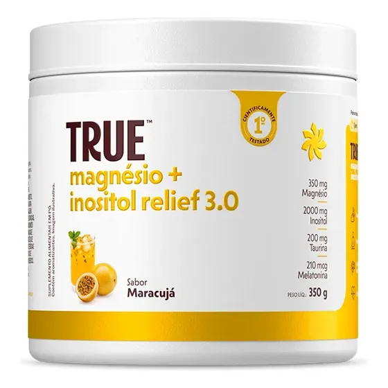 True Source Magnesio + Inositol Relief 3.0 Maracuja Em Pó X 350g