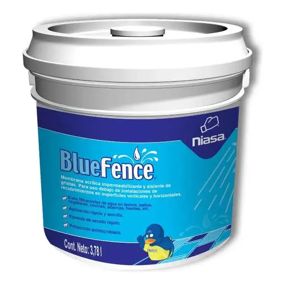 Membrana Impermeabilizante Bluefence 3.78 Lts Niasa