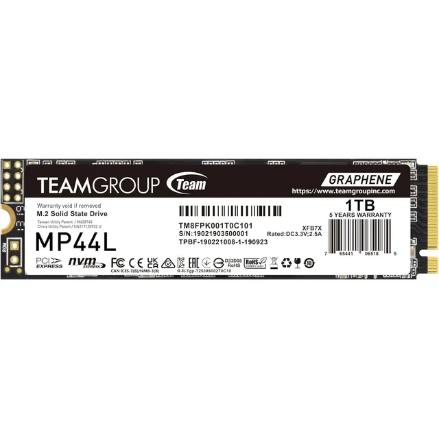 Teamgroup Mp44l 1tb Slc Cache Nvme 1.4 Pcie Gen 4x4 M.2 2...