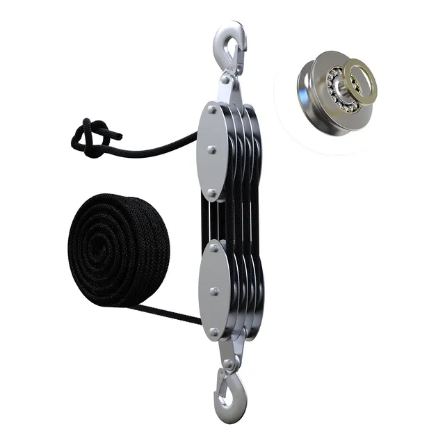Sistema De Bloqueo De Poleas Y Aparejos Yatointo Rope Hoist